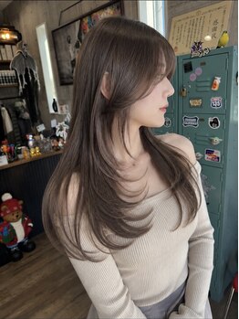 ハク(haku)の写真/髪質改善しながらレイヤーカットで憧れの韓国ヘアに。デザインカラーを創るケア