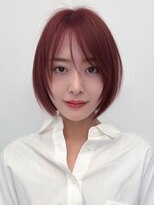 ルージュシー(RU10C) シャギーショート/ブリーチなしダブルカラー/チェリーレッド
