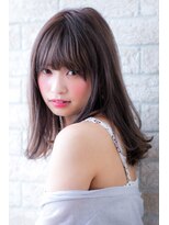 エルデ ナインズ ヘアー スタンド 川口店(elde 9's HAIR STAND)&nbsp;シルキーチョコレート＆プリカールの大人ガーリーモードヘア