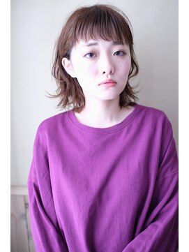 キツネ(KITSUNE) KITSUNE×ワイドバング×耳掛けパーマスタイル