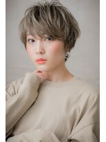 カバーヘア ブリス 川口(COVER HAIR bliss)&nbsp;モードなホワイトベージュ♪ゆるふわショートZ川口20代30代40代
