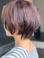 ダブル(W) ピンクラベンダーとショートヘア