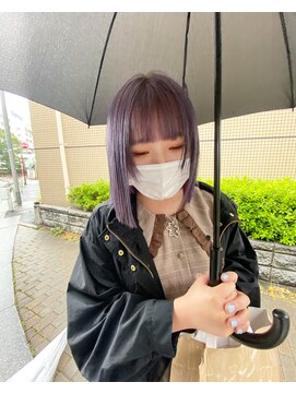 ムジーク(Musiiik) ケアブリーチでラベンダーカラー