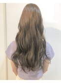 ロング ゆる巻き ヘアスタイル