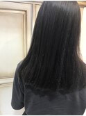 サラ艶ストレート×地毛風カラー