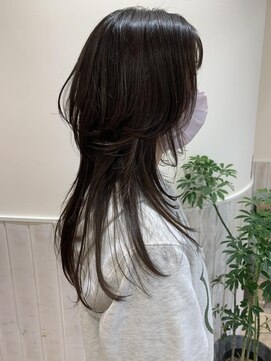 ネオリーブソラ 相模大野店(Neolive sola) ロングウルフレイヤー/縮毛矯正/髪質改善