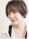 シースルーショートボブ