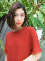 ルティア(Lutia) Lutia★オシャレな明るめ白髪染め大人可愛いセンターパート