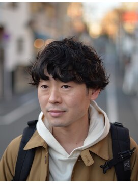 エクリュ 自由が丘(ecru) メンズ　くせ毛風マッシュ