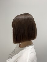 ビューバイネオリーブ 用賀店(Beau'r by neolive)&nbsp;グレージュカラーボブウルフ黒髪ココアベージュ