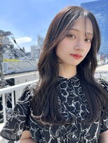 カシュカシュ 表参道(cache cache)&nbsp;2way前髪/グレージュ/CSカール/流れる顔まわり/