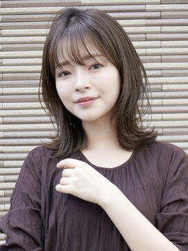 ガーデン オオタカノモリ(garden otakanomori) 王道可愛い大人のひし形外ハネくびれミディアム×前髪あり