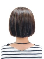 黄ぐまくん美容室 ショート ボブ メッシュ