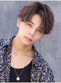 波巻きパーマスパイラルパーマツーブロックセンターパート