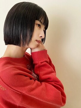 トップヘアーラウンジ 知立(TOP HAIR Lounge) プツッと艶感ボブ/ニュアンスカラー