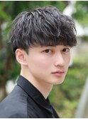 爽やかショートマッシュ　ゆるふわツイスパ