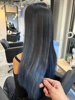 ラフ 難波店(LAFF) #黒髪#ボブルフ#ネビージュ#小顔#ワンレン