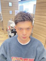 銀座マツナガ 神田店&nbsp;学生＆社会人大好評王道ツーブロックショートアップバング黒髪