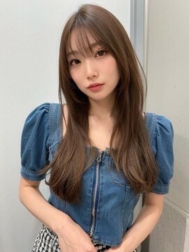 ノイズ オオサカ(NOISM) デザインカラー/レイヤーカット/ウェットヘア/オリーブベージュ