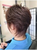 アシンメトリーショートウルフ