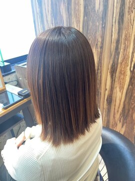 ヘアリゾート粋 トゥジュ 池袋東口店(tujuh) 艶髪/ミディアム/チェスナットブラウン