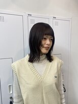 クリアーオブヘアー 池下店(clear OF HAIR)&nbsp;lavender color×オン眉