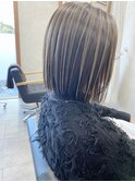 【デザインカラー】アンブレラカラー　切りっぱなしボブ