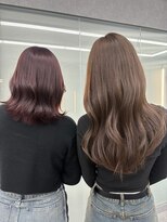 ボタン ハカタ(VOTAN hakata)&nbsp;博多/ダブルカラー/ワインレッド/オリーブカラー/韓国ヘア