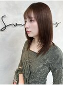 レイヤーカット_ナチュラルストレートパーマ