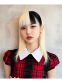 似合わせカットメルティカラー着物フェミニンロング