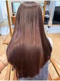 似合わせレイヤーカット×ブリーチなしカラー