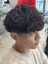 フィフス 天神大名(fifth) ゆるめ波巻きスパイラルパーマ波巻きパーマセンターパートウルフ