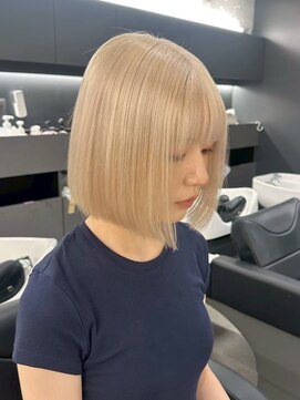 ベレーザ 渋谷神南(Beleza) 16023ブリーチ&ダブルカラーパールベージュホワイトブロンド