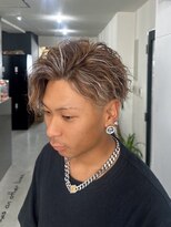 メンズサロン キング 心斎橋店(Men’s salon K!ng) ホワイトメッシュ/ツイスト/ツイスパ/パーマ/メンズ/眉毛/心斎橋