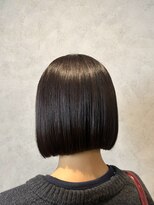 ラック(LUCK)&nbsp;ダークブラウン/船橋/くすみベージュ/細めハイライト