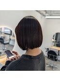 タッセルボブ×ワインレッドカラー