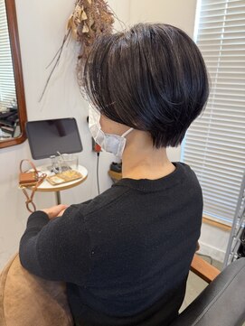 エヌヨンブンノイチ 茅ヶ崎(n1/4) 20代30代前髪なしショートハンサムショート丸みショートレイヤー