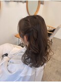 ツインハーフアップ/ヘアセット/ヘアアレンジ/結婚式/入学式