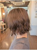 ボブ×パーマ