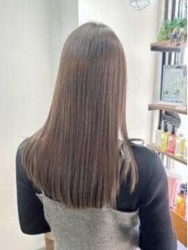 エイム ヘア リンク 長津田店(eim hair rink) ストレートロング/春カラー/透明感カラー/白髪染め/20代30代40代