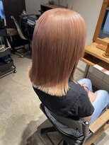 へアサロンアンドカフェガーデン(hair salon&cafe GARDEN)&nbsp;ブリーチありカラー/ミルクティピンク