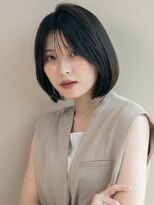 スリーランド(THREELAND)&nbsp;ミルクティーブロンド/ダークブルー/デジタルパーマ/ 蒲生四丁目