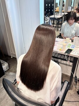 ゲーム 原宿店(GAME) ブリーチなしWカラー/透明感ブラウン//原宿