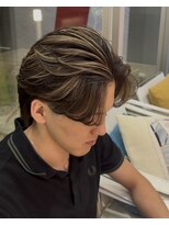 アース オーセンティック 高松レインボーロード店(EARTH Authentic)&nbsp;海外風ハイライト×センターパート