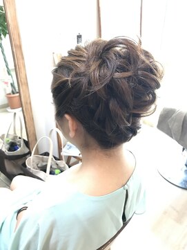ロカット サロン(Roquat Salon) 高めお花アップアレンジ【ヘアセット　立川/立川南/立川/袴】