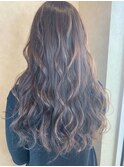 ハイライト×ローライト グレージュブラウン