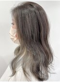 淡いグレージュの大人可愛いくすみカラー★★