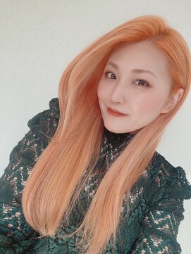 ヘアー デザイナーズ クルー ドルフィン(HAIR DESIGNERS CREW dolphin) #orange color#韓国ヘア