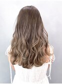 ホワイトグレージュ_ココアブラウンフリンジウェーブ_ba301651