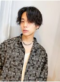 横浜☆ニュアンスパーマ センターパート 無造作パーマ